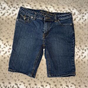 Y2K girls low rise denim shorts